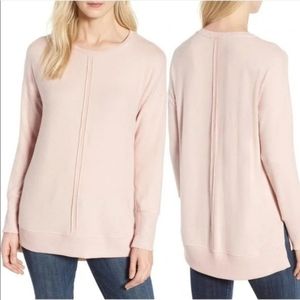 Gibson Cozy Super Soft Tunic Sweater - size Medium in Pink.